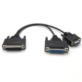 Rs232 Serial Db25 Female To DB25/Db9 Communication Cable